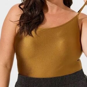 Torrid Bronze Shiny Scoop Neck Camisole Size 5X